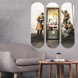 Wallity Cuadro Decorativo de MDF Multicolor (3 Piezas)